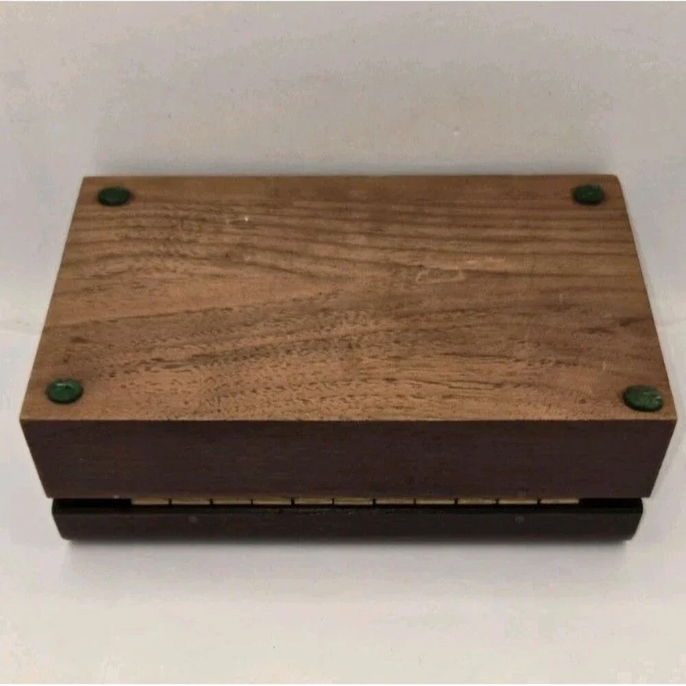 Jack Daniel's Wooden Jewelry Box with Bronze Emblem *Rare*